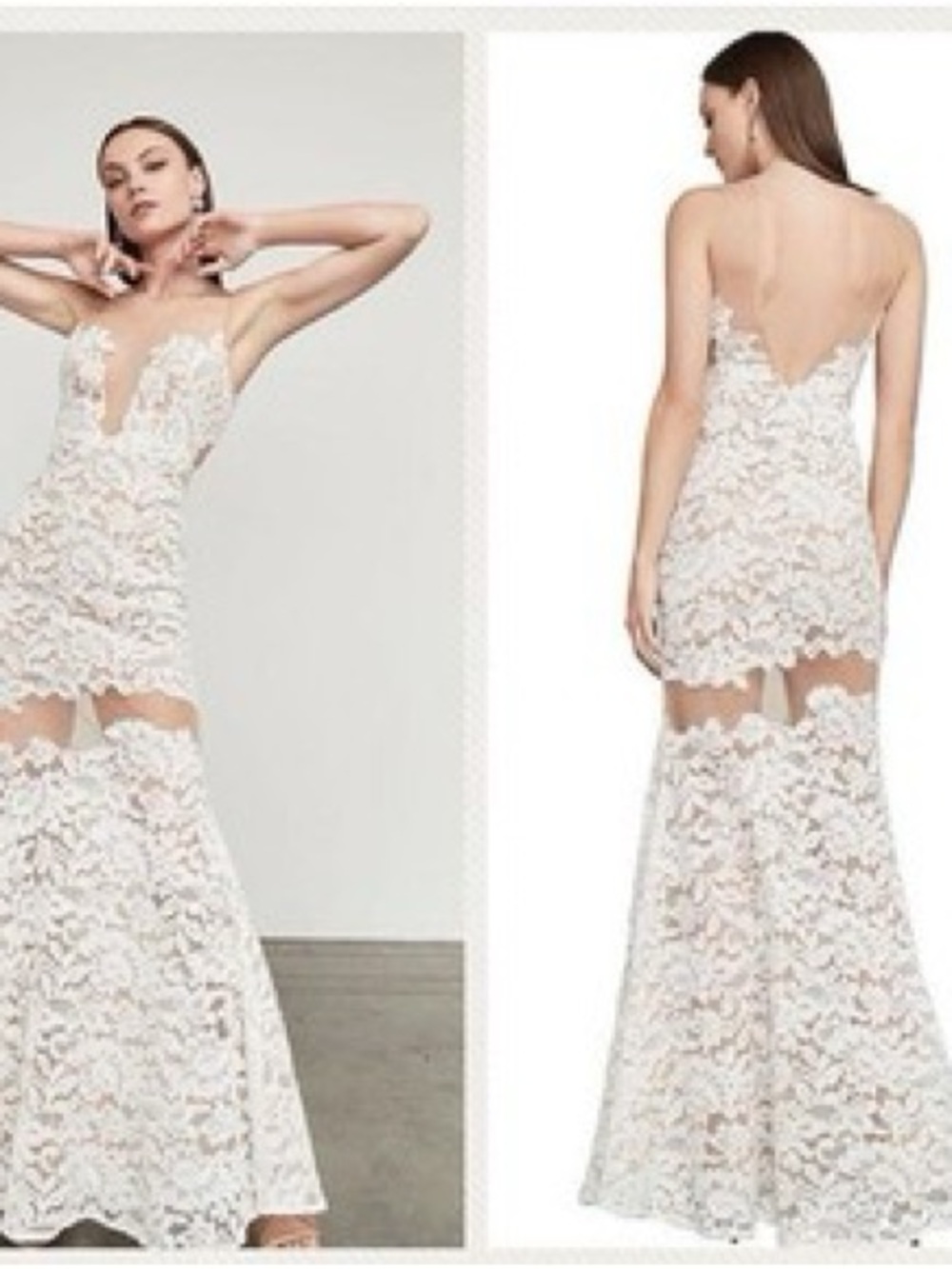 ✨💍NWT✨💍 BCBG LACE WEDDING GOWN SZ:4